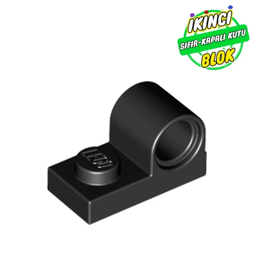 LEGO® Plate Special 1 x 2 with Pin Hole on Top Siyah Sıfır