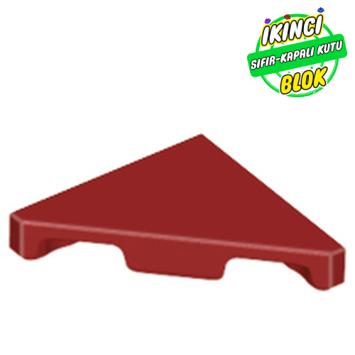 LEGO® 2 x 2 Üçgen Düz Plaka Koyu Kırmızı Sıfır