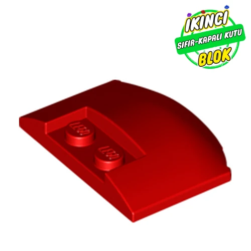 LEGO® 3 x 4 x 2/3 Kavisli Kaput Kırmızı Sıfır
