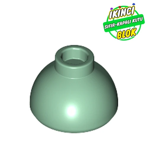 LEGO® Brick Round 1.5 x 1.5 Dome Top [Plain] Kum Yeşili Sıfır