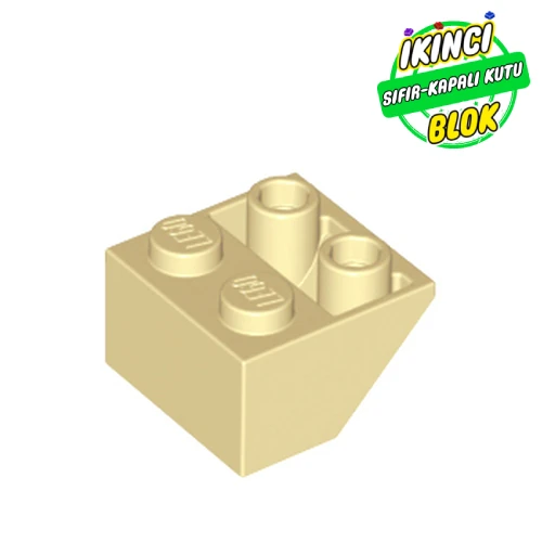 LEGO® 2 x 2 45 Derece Ters Eğimli Parça  Bej Sıfır