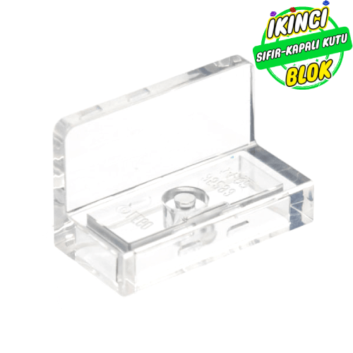 LEGO® 1 x 2 x 1 Kavisli Köşeli Panel Şeffaf Sıfır