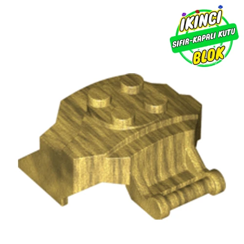 LEGO® Large Figure Cover 4 x 3 x 2 with Bar, 4 Studs, Ridged İnci Altın Sıfır