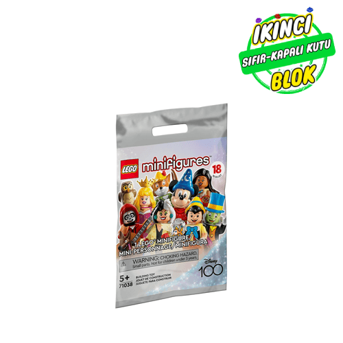 71038 LEGO® Minifigure, Disney 100 (Complete Series of 18 Complete Minifigure Sets) Sıfır Kapalı Kutu