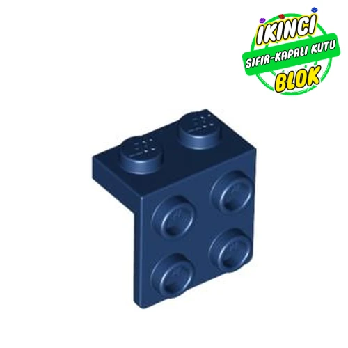 LEGO® Bracket 1 x 2 - 2 x 2 Koyu Mavi Sıfır