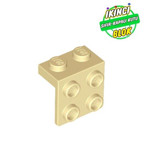 LEGO® 1 x 2 ve 2 x 2 Braket Bej Sıfır