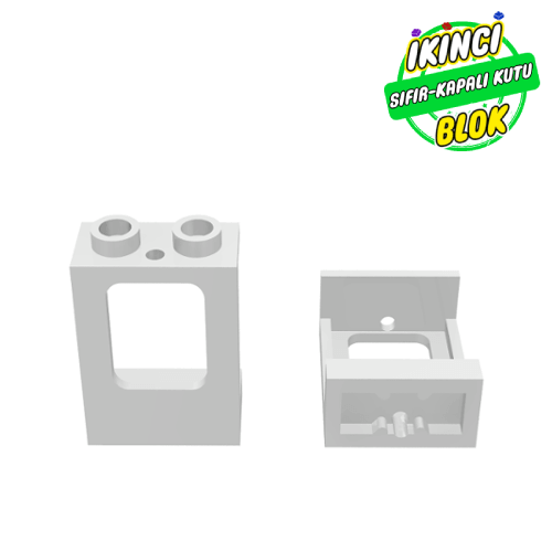 LEGO® 1 x 2 x 2 Pencere Beyaz Sıfır