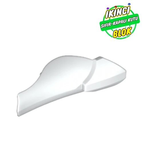 LEGO® Large Figure Limb Cover, Leg Shin Guard with Ball Joint Socket Beyaz Sıfır