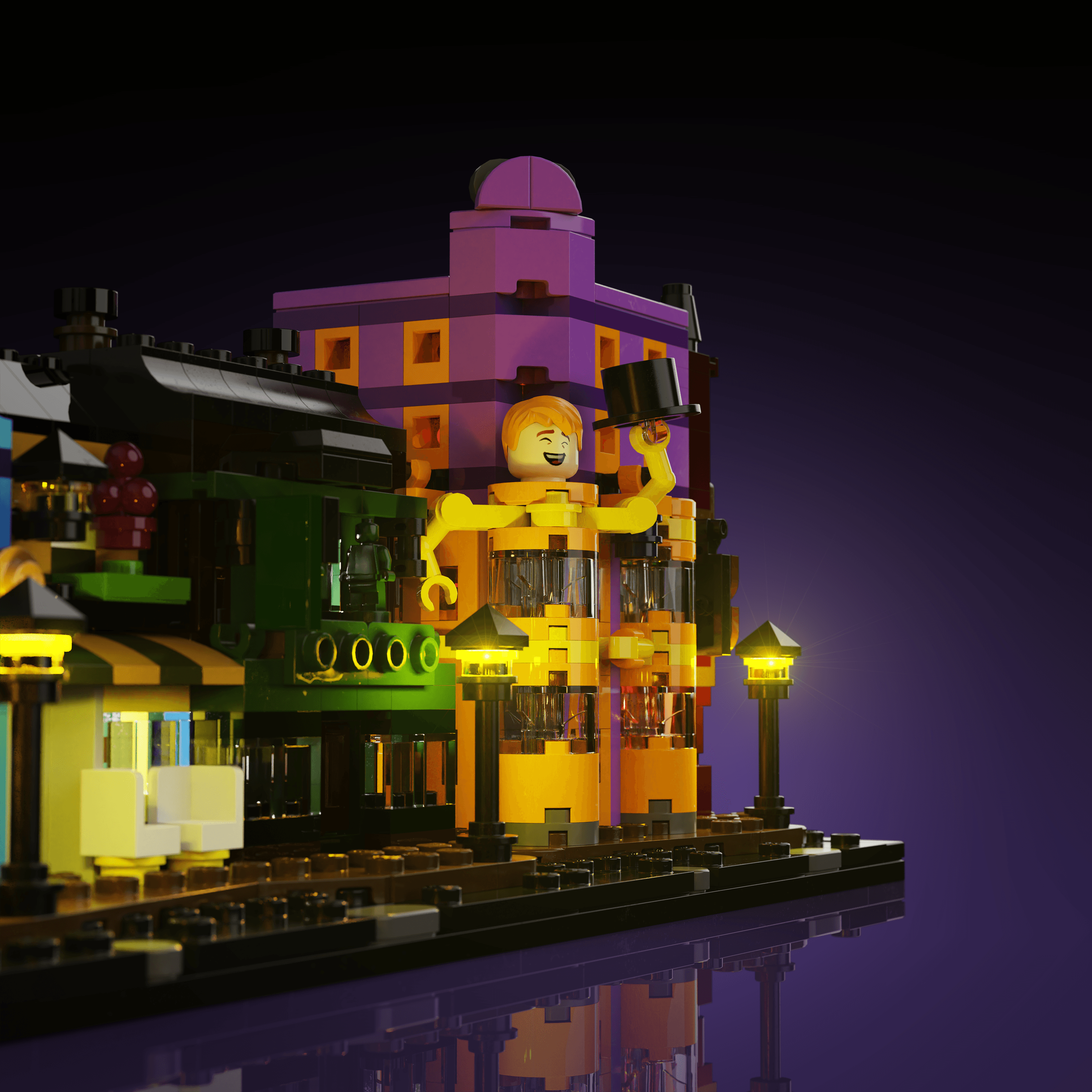 LEGO® 76444 Harry Potter Diagon Alley Wizarding Shops Işık Kiti