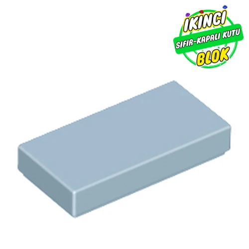 LEGO® Tile 1 x 2 with Groove Kum Mavisi Sıfır