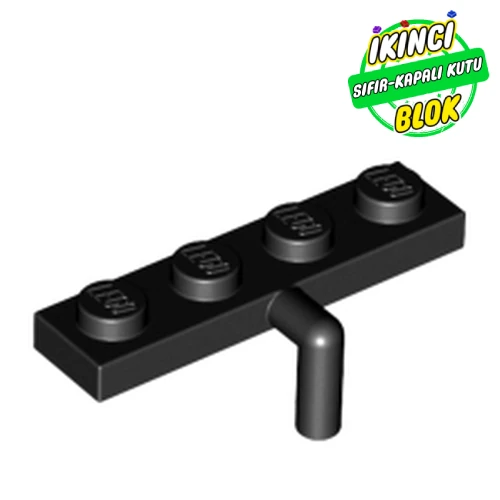 LEGO® Plate Special 1 x 4 with Bar Down Siyah Sıfır