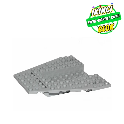 LEGO® Wedge Plate Special 12 x 12 with 4 x 8 Recessed, Pin Holes Açık Mavimsi Gri Sıfır