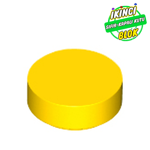 LEGO® 1 x 1 Daire Düz Plaka Sarı Sıfır