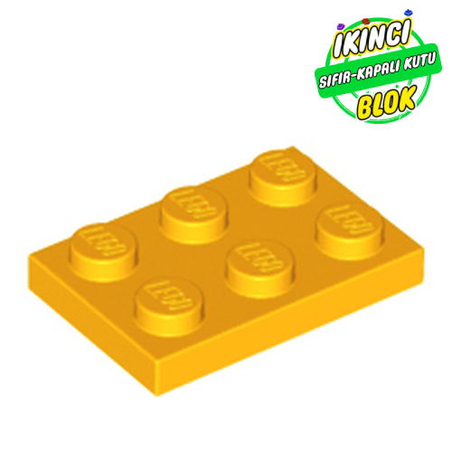 LEGO® 2 x 3 Plaka Parlak Açık Turuncu Sıfır
