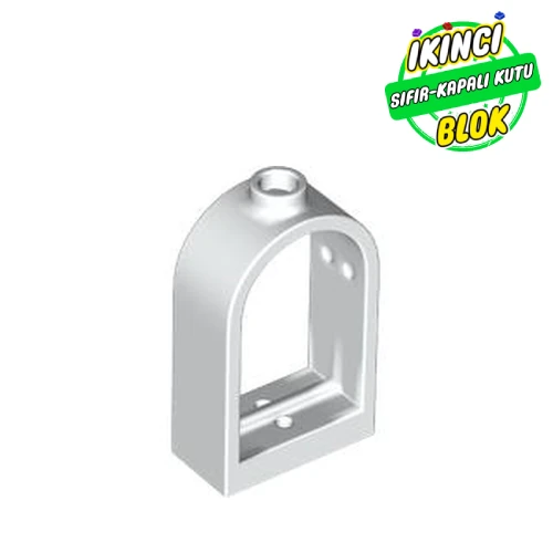LEGO® Window 1 x 2 x 2 2/3 with Rounded Top Beyaz Sıfır