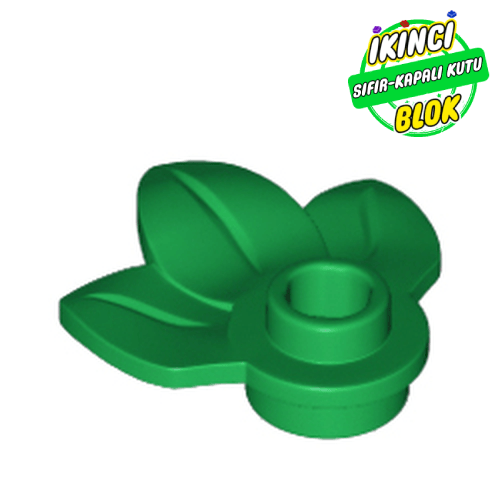 LEGO® 1 x 1 3 Yapraklı Yaprak Yeşil Sıfır