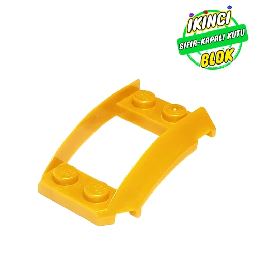 LEGO® 4 x 3 Ortası Boş Eğimli Parça Metalik Altın Sıfır