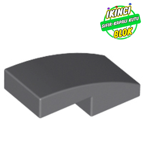 LEGO® 2 x 1 x 2/3 Eğimli Parça Koyu Mavimsi Gri Sıfır