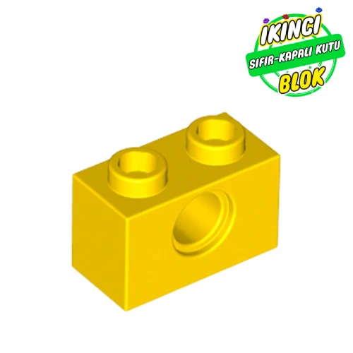 LEGO® Technic Brick 1 x 2 [1 Pin Hole] Sarı Sıfır