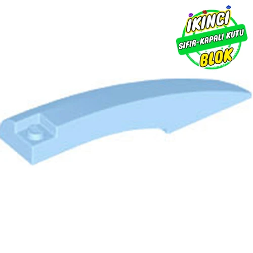 LEGO® Slope Curved 10 x 2 x 2 with Curved End Left Parlak Açık Mavi Sıfır