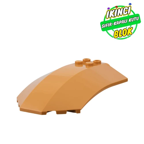 LEGO® Windscreen 8 x 6 x 2 Curved Orta Nugat Sıfır