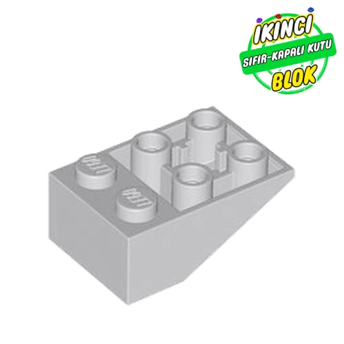 LEGO® Slope Inverted 33° 3 x 2, Round Bottom Pin Açık Mavimsi Gri Sıfır