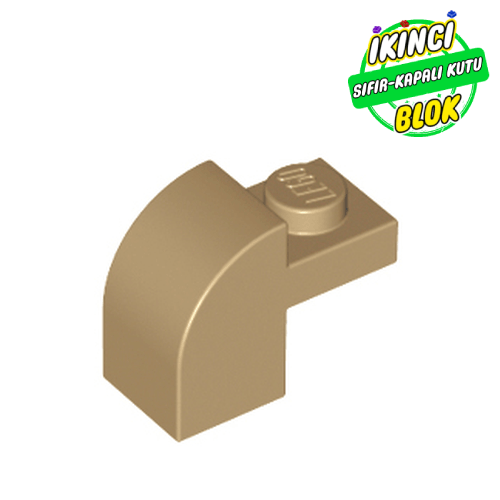 LEGO® 2 x 1 x 1 1/3 Eğimli Parça Koyu Bej Sıfır