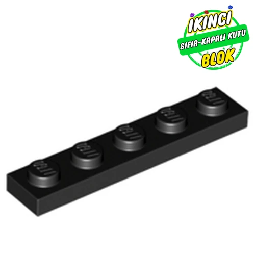 LEGO® Plate 1 x 5 Siyah Sıfır