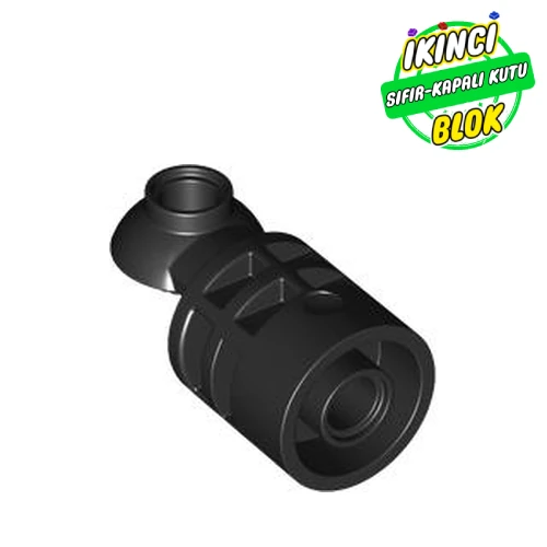 LEGO® Brick Round 2 x 2 D. Tube with Rotation Joint Ball Half Siyah Sıfır