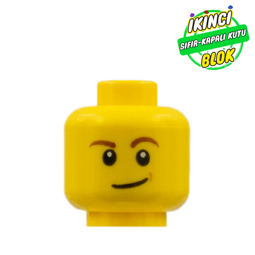 LEGO® Hafif Bilge Minifigür Kafası Sarı Sıfır