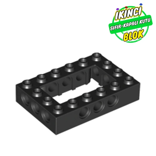 LEGO® Technic Brick 4 x 6 with 2 x 4 Opening Siyah Sıfır