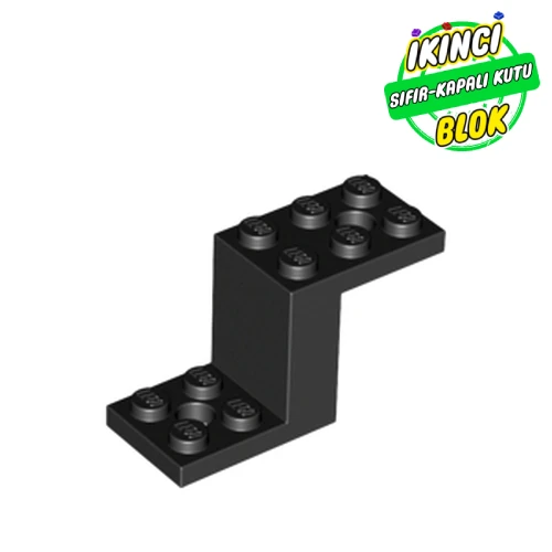 LEGO® 5 x 2 x 2 1/3 2 Delikli Bağlantı Parçası Siyah Sıfır