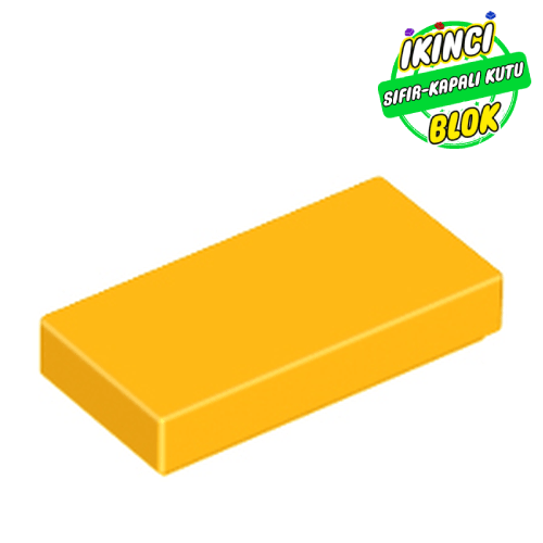 LEGO® 1 x 2 Düz Plaka Parlak Açık Turuncu Sıfır
