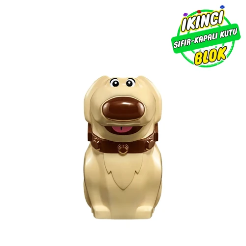 LEGO® Animal, Dog, Golden Retriever Sitting with Dark Brown Nose, Collar print (Dug) Bej Sıfır