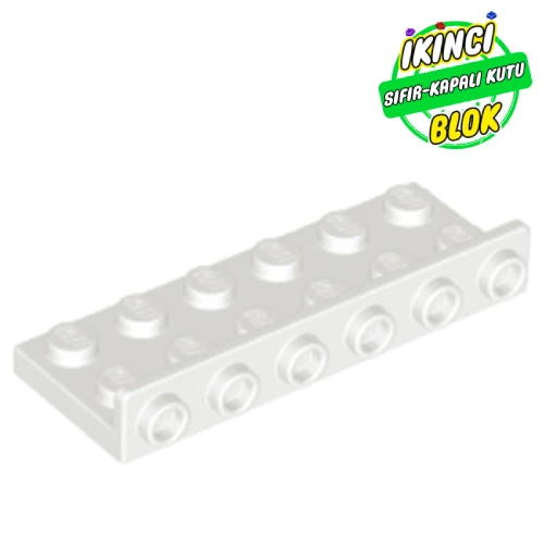 LEGO® Bracket 2 x 6 - 1 x 6 Inverted Beyaz Sıfır