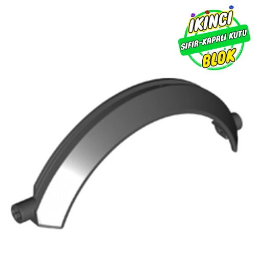 LEGO® 13 x 2 x 5 Yarım Daire Technic Çamurluk Siyah Sıfır