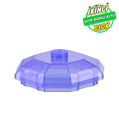 LEGO® Rock, Lower Part Opal Şeffaf Mor Sıfır