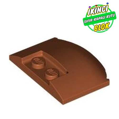 LEGO® 3 x 4 x 2/3 Kavisli Kaput Koyu Turuncu Sıfır