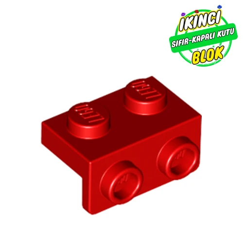 LEGO® 1 x 2 ve 1 x 2 Braket Kırmızı Sıfır