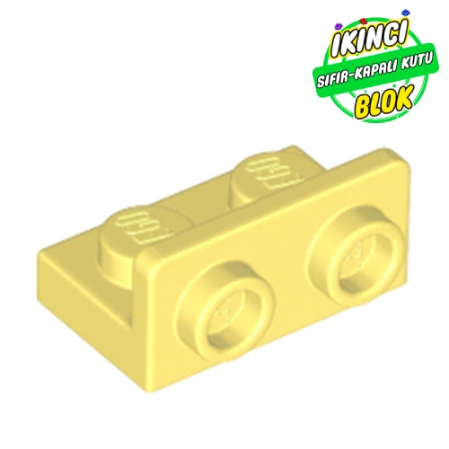 LEGO® 1 x 2 Braket Ters 1 x 2 Bağlantılı Parlak Açık Sarı Sıfır