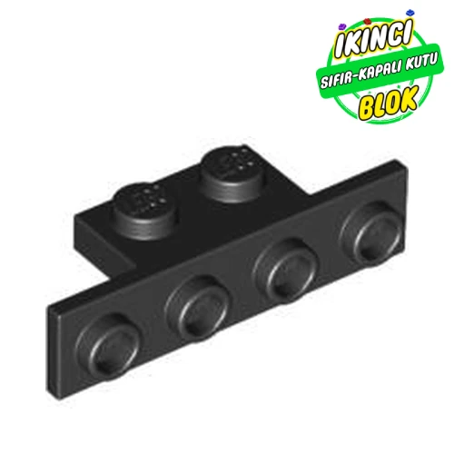 LEGO® Bracket 1 x 2 - 1 x 4 [Square Corners] Siyah Sıfır