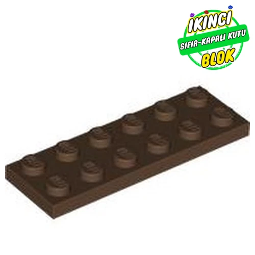 LEGO® Plate 2 x 6 Kahverengi Sıfır