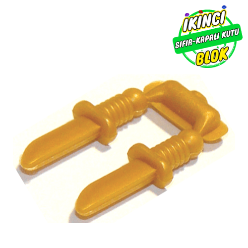 LEGO® Minifigür Bıçak Metalik Altın Sıfır