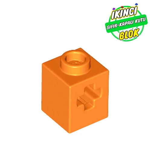 LEGO® Technic Brick 1 x 1 with Axle Hole Turuncu Sıfır