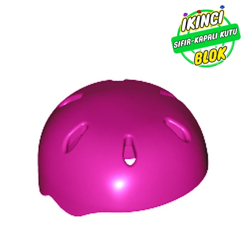 LEGO® Helmet, Sports, with Vent Holes [Plain] Macenta Sıfır