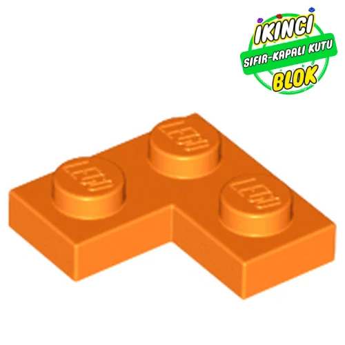 LEGO® Plate 2 x 2 Corner Turuncu Sıfır