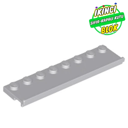 LEGO® Plate Special 2 x 8 with Door Rail Açık Mavimsi Gri Sıfır