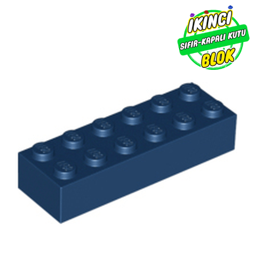 LEGO® 2 x 6 Tuğla Koyu Mavi Sıfır