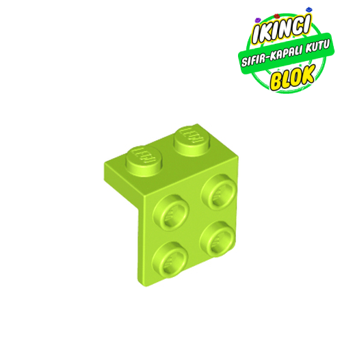 LEGO® 1 x 2 ve 2 x 2 Braket Limon Yeşili Sıfır
