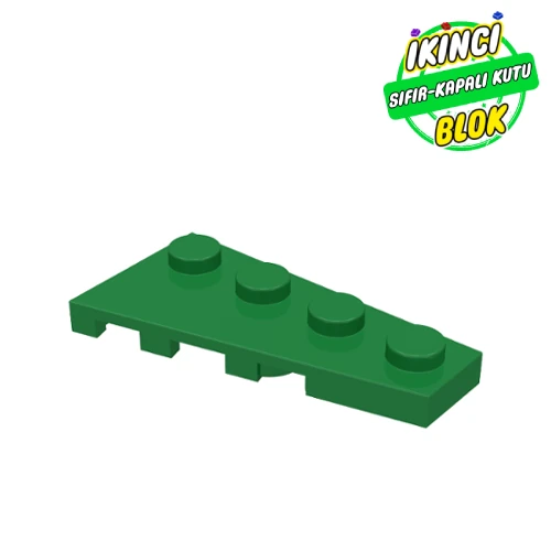 LEGO® 4 x 2 Sağ Köşe Plaka Yeşil Sıfır